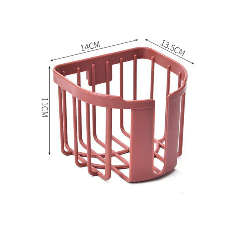 Punch-Free Wall-Mounted Toilet Paper Holder