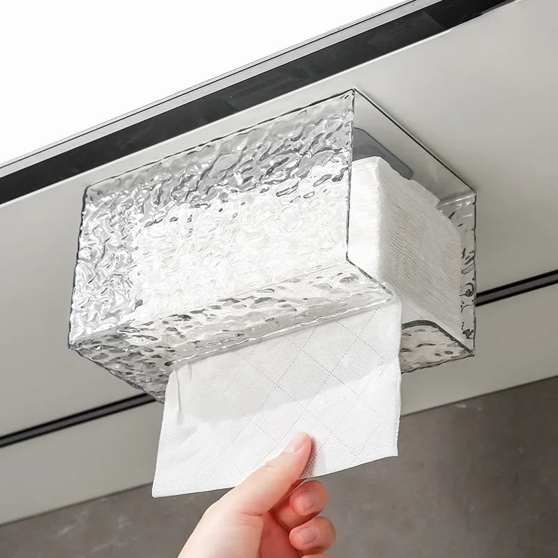 Wall-Mounted Bathroom ✅Tissue Box – Glacier Style Design📦