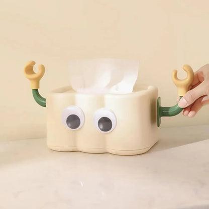 2Pcs Self-Adhesive Decorative Legs for Tissue Boxes & Trash Cans